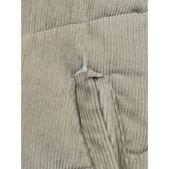 Sebby Corduroy Stone Cream/Tan Puffer Coat jacket Sz Small SEE PICS FOR DEFECTS - Picture 13 of 16